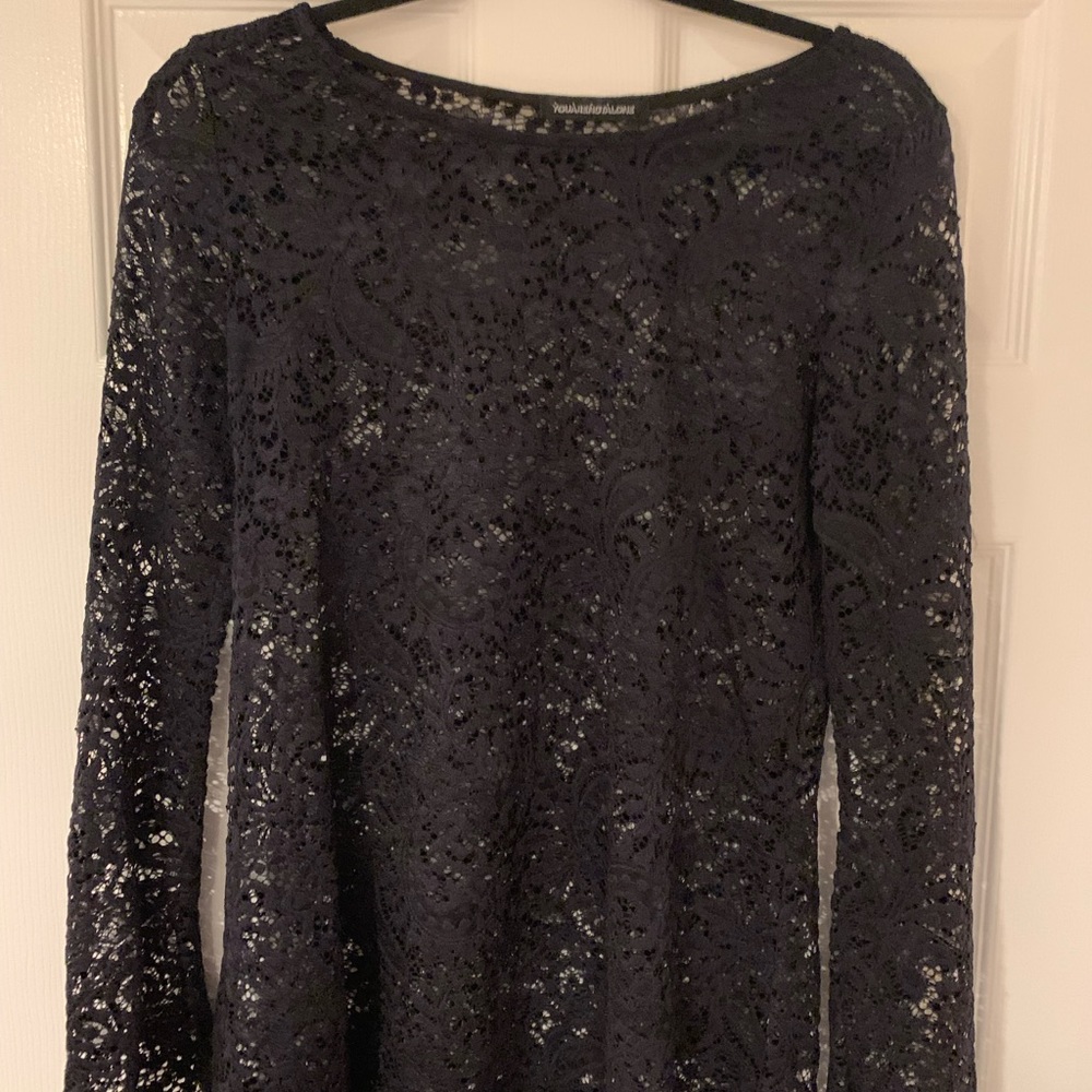 Long sleeve lacy top